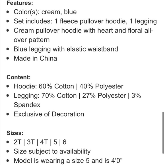 Lucky Kids' 2-piece Fleece Set (size : 6) - Picture 9 of 9